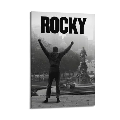 Krem Rocky Poster Wandkunst Leinwand Geschenk für Freund Schlafzimmer Wohnzimmer Dekor Moderne Ästhetik 40 x 60 cm Rahmen Stil von Krem