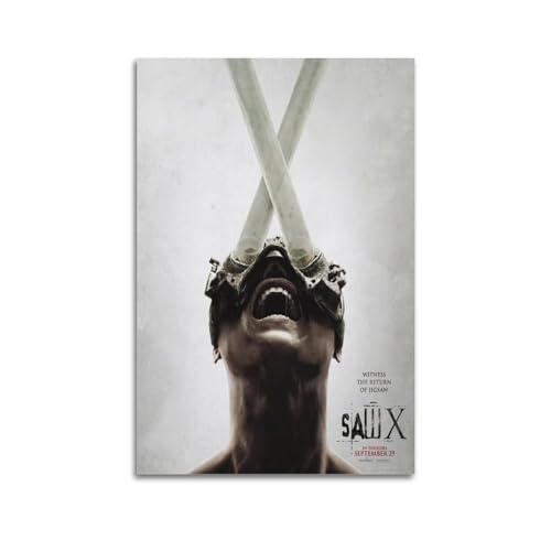 Krem Saw X Poster Wandkunst Leinwand Geschenk für Freund Schlafzimmer Wohnzimmer Dekor Moderne Ästhetik 40 x 60 cm ungerahmt Stil 1 Krem Saw X Poster Wandkunst Leinwand Geschenk für Freund Schlafzimmer Wohnzimmer Dekor Moderne Ästhetik 40 x 60 cm ungerahmt Stil 1 von Krem