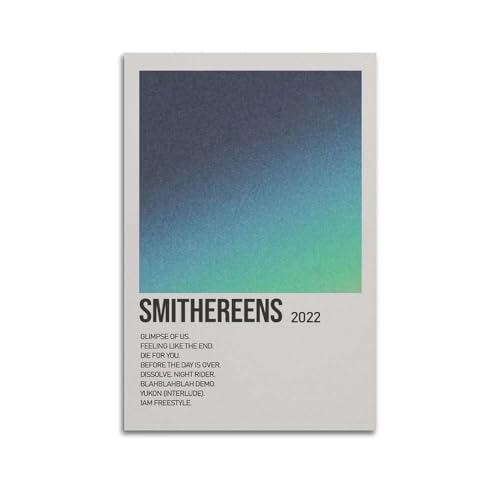 Krem Smithereens Poster, Wandkunst, Leinwand, Geschenk für Freund, Schlafzimmer, Wohnzimmer, Dekoration, modern, ästhetisch, 50 x 75 cm, ungerahmt von Krem