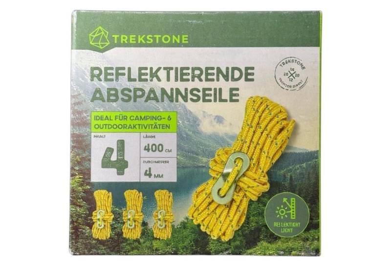 Kremer Seilhaken Trekstone 4x Reflektierende ABSPANNSEILE Ø 4mm Länge 4 m Zeltschnur Kremer Seilhaken Trekstone 4x Reflektierende ABSPANNSEILE Ø 4mm Länge 4 m Zeltschnur von Kremer