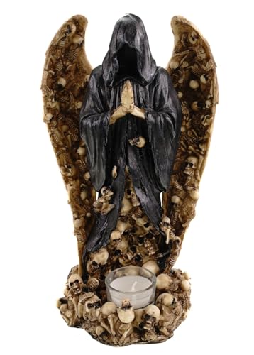 Großer Todesengel Teelichthalter 28 cm Bunt Polyresin - Gothic Figur Handbemalt Großer Todesengel Teelichthalter 28 cm Bunt Polyresin - Gothic Figur Handbemalt von Kremers Schatzkiste