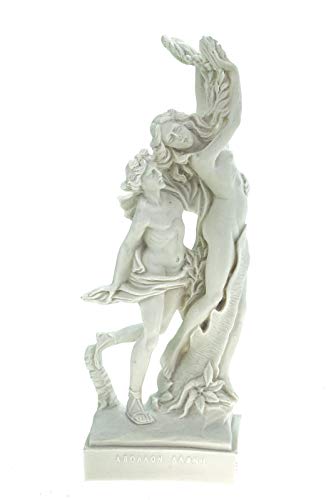 Kremers Schatzkiste Alabaster Deko Figur Apollo und Daphne 20 cm Skulptur weiß Replik Götter von Kremers Schatzkiste