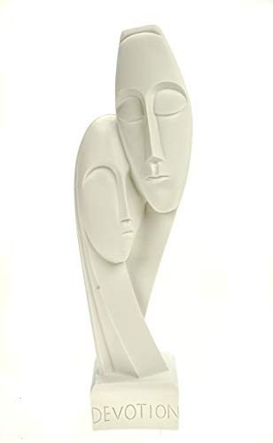 Kremers Schatzkiste Alabaster Figur Devotion Hingabe Skulptur 30 cm Kunst Art Liebe Figurine von Kremers Schatzkiste