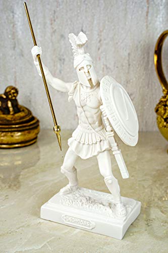 Kremers Schatzkiste Alabaster Leonidas König von Sparta Figur Skulptur 20 cm weiß von Kremers Schatzkiste