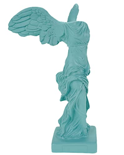 Kremers Schatzkiste Alabaster Nike Siegesgöttin von Samothrake Figur Skulptur 20 cm Türkis Siegesdenkmal von Kremers Schatzkiste