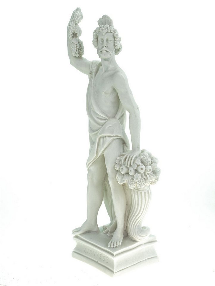 Kremers Schatzkiste Dekofigur Alabaster Deko Figur Dionysos Gott des Weins 25cm von Kremers Schatzkiste