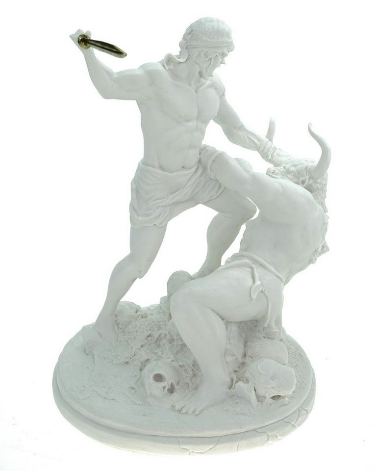 Kremers Schatzkiste Dekofigur Alabaster Figur Theseus im Kampf mit dem Minotaurus 29 cm von Kremers Schatzkiste