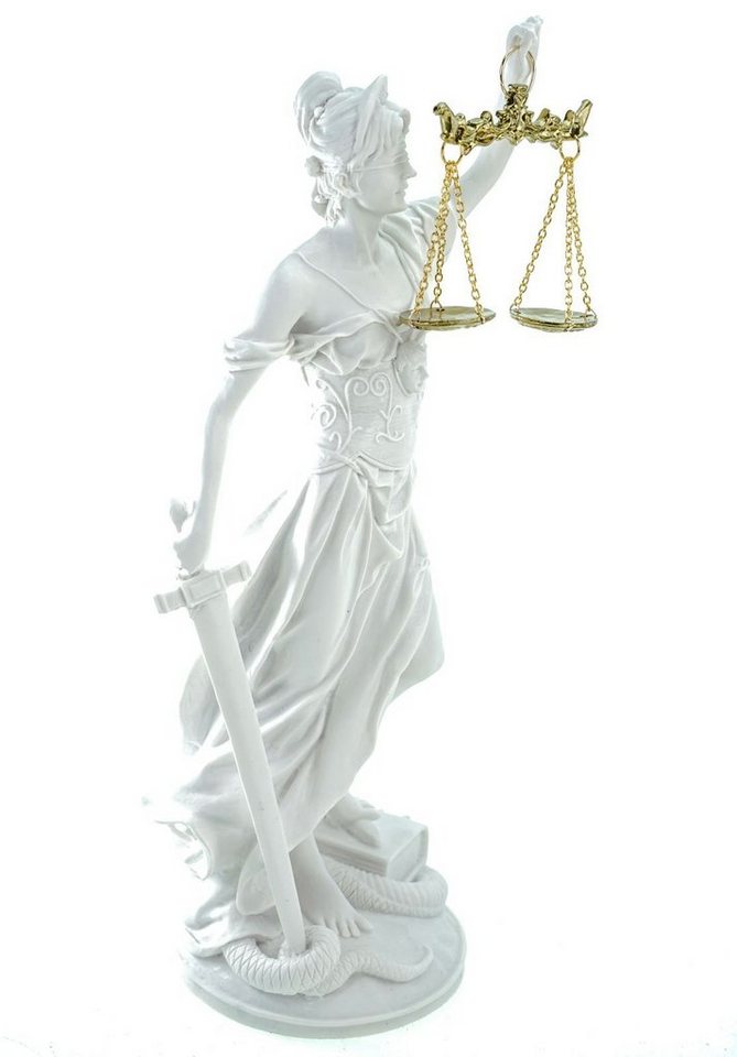Kremers Schatzkiste Dekofigur Alabaster Justitia Göttin der Gerechtigkeit 32 cm von Kremers Schatzkiste
