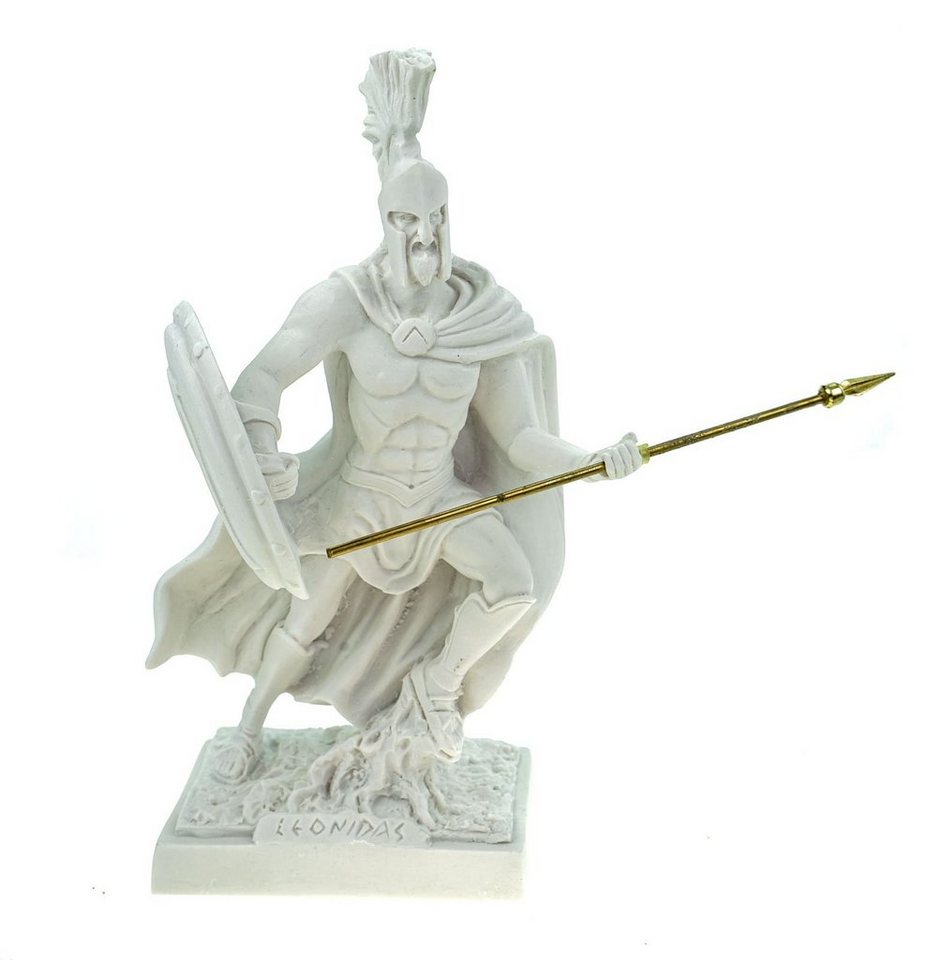 Kremers Schatzkiste Dekofigur Alabaster Leonidas mit Helm und Schild - König von Sparta Figur 22 cm von Kremers Schatzkiste