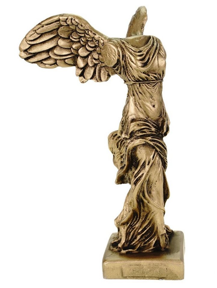 Kremers Schatzkiste Dekofigur Alabaster Nike Siegesgöttin von Samothrake Figur Skulptur 20 cm gold Siegesdenkmal von Kremers Schatzkiste