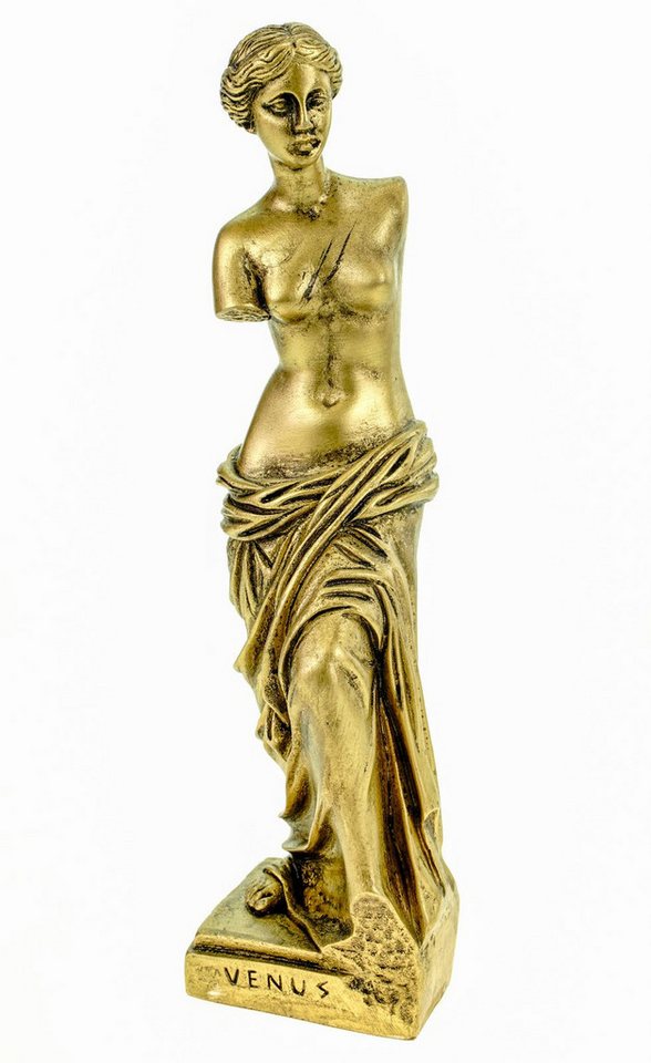 Kremers Schatzkiste Dekofigur Alabaster Venus von Milo Figur Skulptur 25 cm goldfarben Griechenland Aphrodite von Kremers Schatzkiste