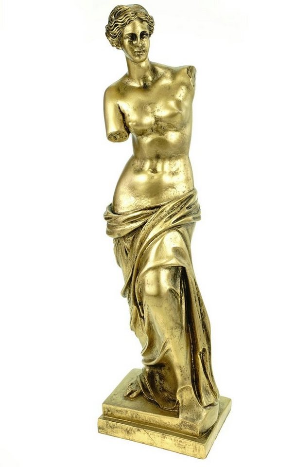 Kremers Schatzkiste Dekofigur Alabaster Venus von Milo Figur Skulptur 41 cm goldfarben Griechenland Aphrodite von Kremers Schatzkiste