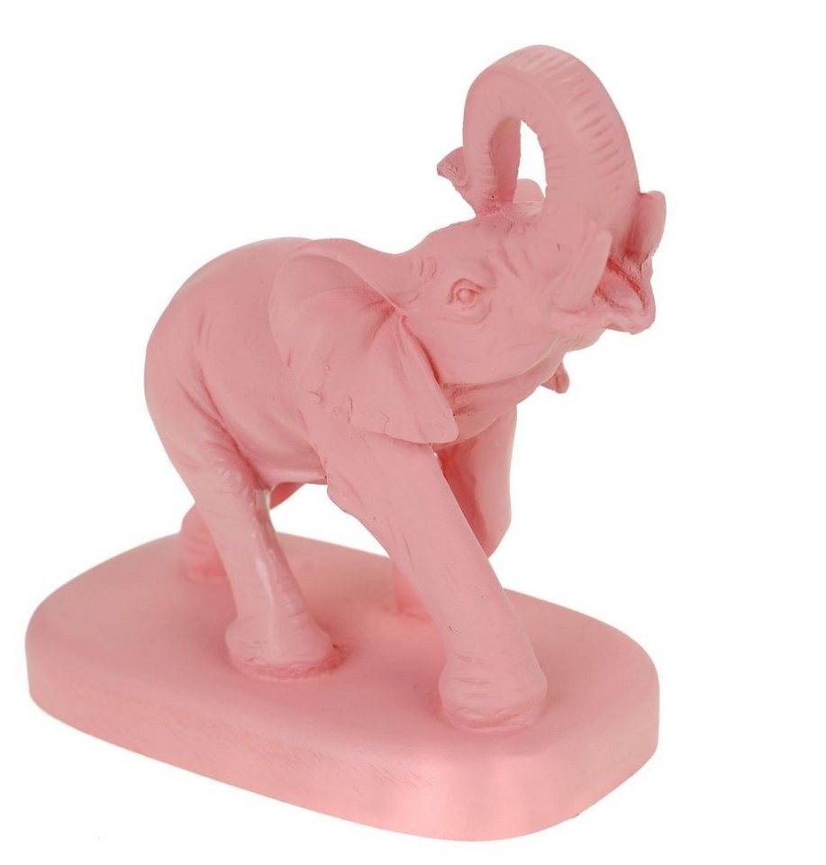 Kremers Schatzkiste Dekofigur Kremers Schatzkiste Deko Alabaster Figur Elefant 13 cm lachsfarben Elephant Tierfigur von Kremers Schatzkiste