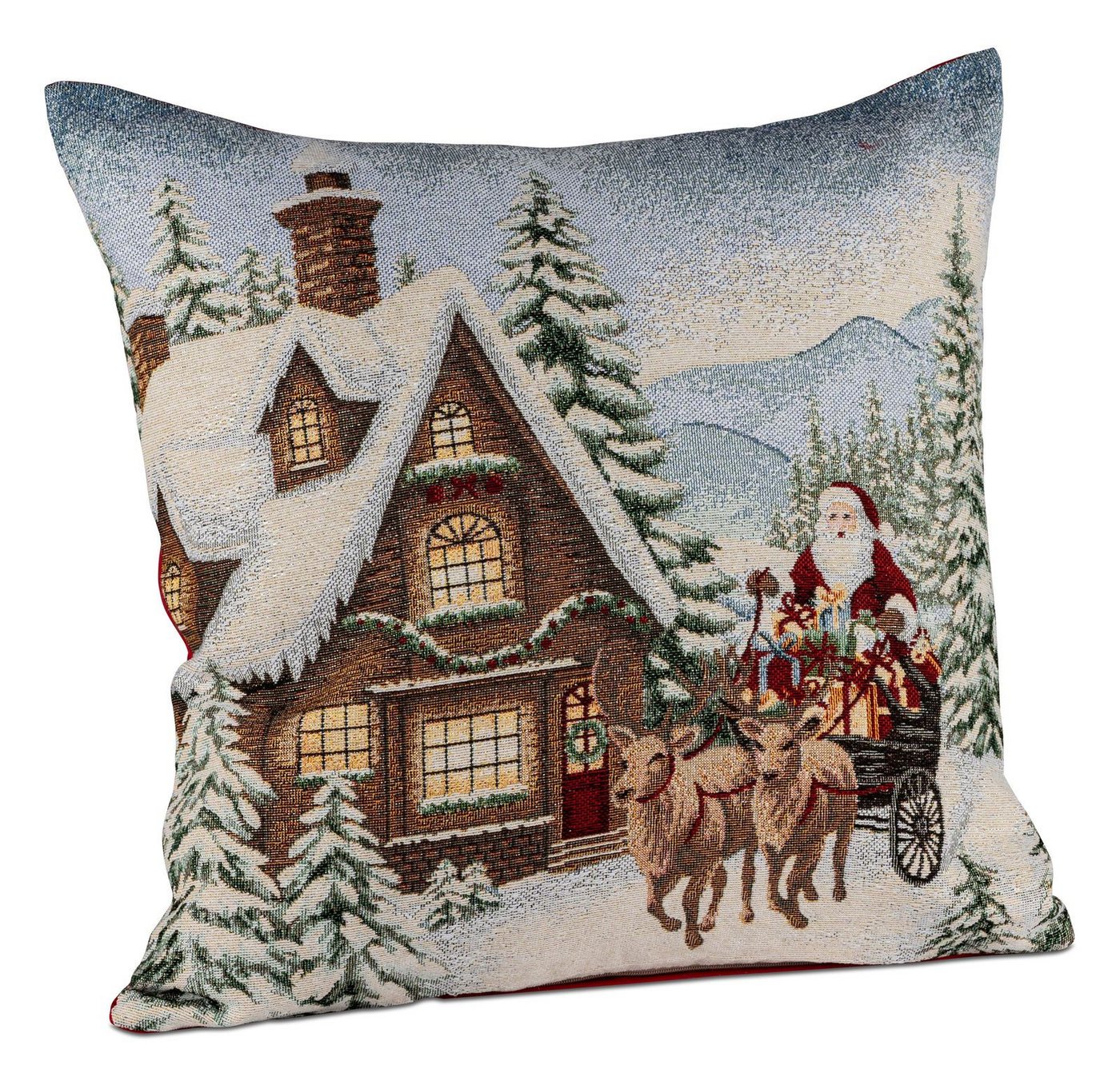 Kremers Schatzkiste Dekokissen Weihnachtskissen 45cm mit Nikolaus Motiv Gobelin Deko Kissen + Füllung Kremers Schatzkiste Dekokissen Weihnachtskissen 45cm mit Nikolaus Motiv Gobelin Deko Kissen + Füllung von Kremers Schatzkiste