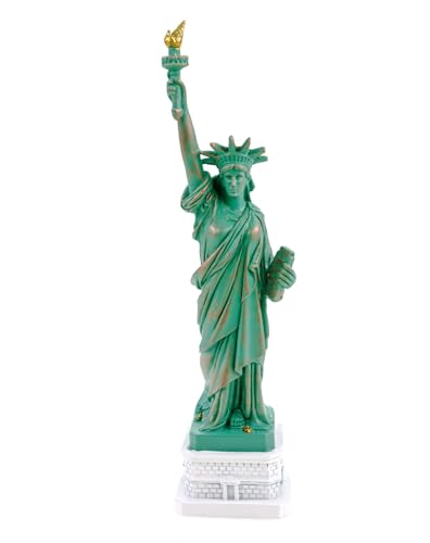 Kremers Schatzkiste Freiheitsstatue Dekofigur 22 cm grün Polyresin handbemalt I Statue of Liberty Miniatur Skulptur 22x5,5x5cm I Innenbereich Deko Figur New York Souvenir Geschenkidee von Kremers Schatzkiste