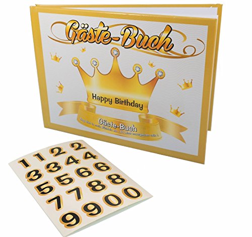 Kremers Schatzkiste Geburtstag Gästebuch 1-100 Jahre | Universelles Party Gästebuch | 15,5x21,5cm | 20 Seiten | Stickerbogen | Erinnerungsbuch Jubiläum Kremers Schatzkiste Geburtstag Gästebuch 1-100 Jahre | Universelles Party Gästebuch | 15,5x21,5cm | 20 Seiten | Stickerbogen | Erinnerungsbuch Jubiläum von Kremers Schatzkiste