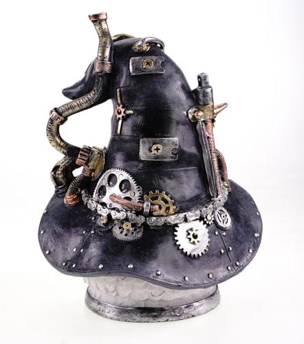 Kremers Schatzkiste Großer Eulenkopf Steampunk Figur Handbemalt 20 x17 cm Statue - Polyresin Statue mit Mechanischen Details - Innendeko Skulptur für Heimdekoration und Geschenkidee für Fantasy-Fans Kremers Schatzkiste Großer Eulenkopf Steampunk Figur Handbemalt 20 x17 cm Statue - Polyresin Statue mit Mechanischen Details - Innendeko Skulptur für Heimdekoration und Geschenkidee für Fantasy-Fans von Kremers Schatzkiste