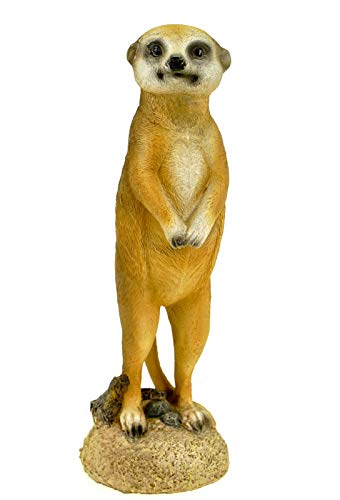 Kremers Schatzkiste Kleines Erdmännchen stehend Figur Gartenfigur 20 cm Meercat Tierfigur von Kremers Schatzkiste