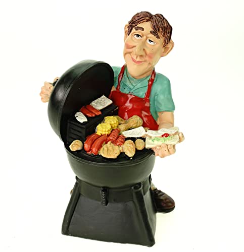 Kremers Schatzkiste Spardose Manny der Grillmeister 16 cm Poly bunt Sparschwein BBQ Chef Geschenk von Kremers Schatzkiste