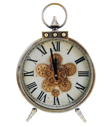 Kremers Schatzkiste Standuhr Antik mit sichtbar beweglichen Zahnrädern 48 cm Uhr Metall Batteriebetrieben Dekorative Uhr Industrial Vintage Style Modern Clock Kremers Schatzkiste Standuhr Antik mit sichtbar beweglichen Zahnrädern 48 cm Uhr Metall Batteriebetrieben Dekorative Uhr Industrial Vintage Style Modern Clock von Kremers Schatzkiste