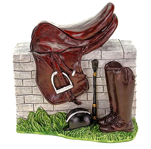 Kremers Schatzkiste XXL Spardose Pferdesattel 15 cm Handbemalt Sparschwein Pferd Reiten - Geldgeschenk Reitsport - Deko Figur Polyresin bunt - Drehverschluss Kremers Schatzkiste XXL Spardose Pferdesattel 15 cm Handbemalt Sparschwein Pferd Reiten - Geldgeschenk Reitsport - Deko Figur Polyresin bunt - Drehverschluss von Kremers Schatzkiste