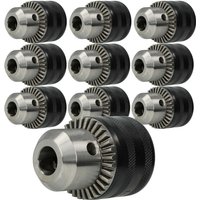Kress 10x Zahnkranzbohrfutter 1,5 - 13mm - 13mm (1/2") x 20 kompatibel mit Makita Bohrmaschinen, Schlagbohrer von Kress