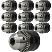 Kress - 10x Zahnkranzbohrfutter 1,5 - 13mm - 13mm (1/2') x 20 kompatibel mit Universal aeg, Berner Bohrmaschinen, Schlagbohrer von Kress