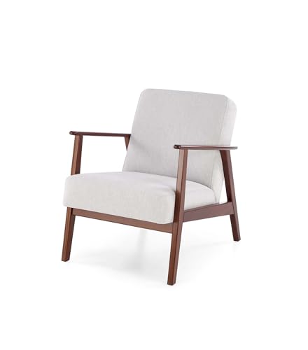 KRESTON Sessel ASENTO, Retro Cocktailsessel aus Massivholz für Wohnzimmer, TV Sessel von Kreston Meble