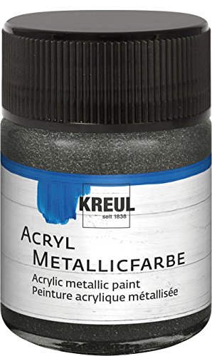 50 ml Acrylfarbe Kreul Malfarbe Künstlerfarbe Farbe Malen Anthrazit von Kreul
