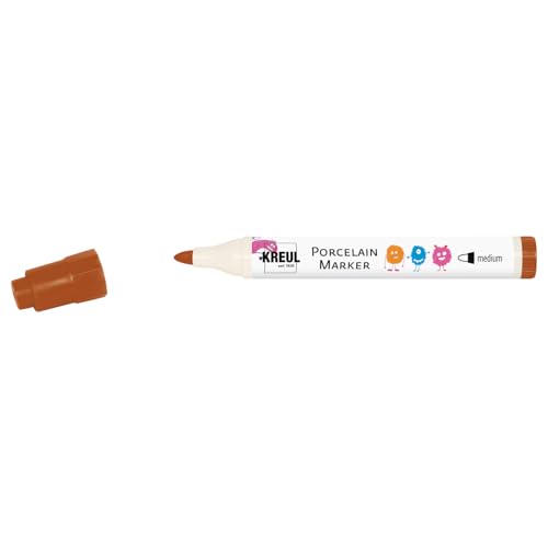 KREUL 16329 - Porcelain Marker medium Braun - Für Kinder entwickelter Porzellanmalstift, ohne Schütteln und Pumpen sofort los malen KREUL 16329 - Porcelain Marker medium Braun - Für Kinder entwickelter Porzellanmalstift, ohne Schütteln und Pumpen sofort los malen von Kreul