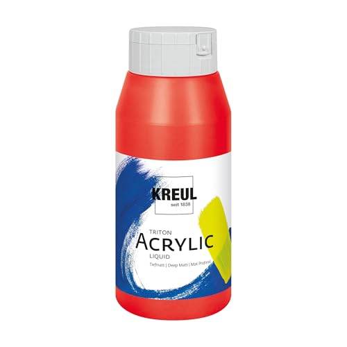 KREUL 17077 17077-Triton Acrylic Liquid Fränkisch Rot 750 ml, Hochwertige Künstler-Acrylfarbe in Studienqualität mit leicht fließendem Charakter, tiefmatt auftrocknend KREUL 17077 17077-Triton Acrylic Liquid Fränkisch Rot 750 ml, Hochwertige Künstler-Acrylfarbe in Studienqualität mit leicht fließendem Charakter, tiefmatt auftrocknend von Kreul