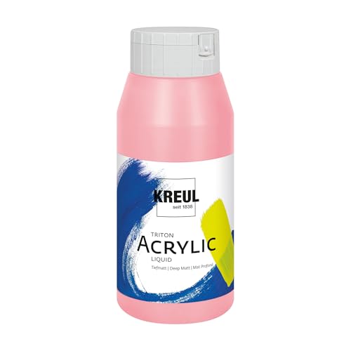 KREUL 17078 - Triton Acrylic Liquid Rosé 750 ml, Hochwertige Künstler-Acrylfarbe in Studienqualität mit leicht fließendem Charakter, tiefmatt auftrocknend KREUL 17078 - Triton Acrylic Liquid Rosé 750 ml, Hochwertige Künstler-Acrylfarbe in Studienqualität mit leicht fließendem Charakter, tiefmatt auftrocknend von Kreul