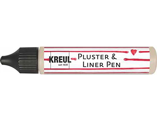 KREUL 49827 - Pluster & Liner Pen Noble Nougat, 29 ml, Plusterfarbe zum Dekorieren und Verzieren, für 3D Dekoeffekte durch Aufplustern im Backofen, mit Bügeleisen oder Fön KREUL 49827 - Pluster & Liner Pen Noble Nougat, 29 ml, Plusterfarbe zum Dekorieren und Verzieren, für 3D Dekoeffekte durch Aufplustern im Backofen, mit Bügeleisen oder Fön von Kreul