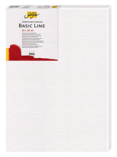 KREUL 62030 - Solo Goya Stretched Canvas Basic Line, Keilrahmen 20 x 30 cm, mit Leinwand aus Baumwolle 4 fach grundiert, ideal für Öl-, Acryl- und Gouachefarben von Kreul