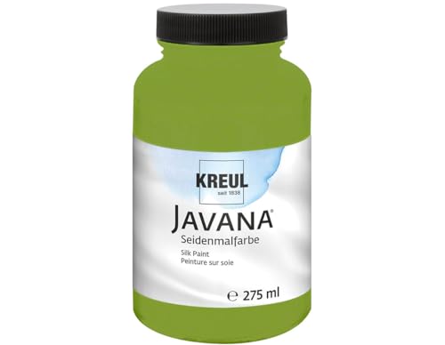 KREUL 8120-275 - Javana Seidenmalfarbe 275 ml, olivgrün, hochpigmentierte und brillante Farbe auf Wasserbasis, mit fließend flüssigem Charakter, dringt tief in die Fasern ein KREUL 8120-275 - Javana Seidenmalfarbe 275 ml, olivgrün, hochpigmentierte und brillante Farbe auf Wasserbasis, mit fließend flüssigem Charakter, dringt tief in die Fasern ein von Kreul