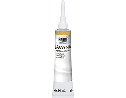 KREUL 813520 - Javana Seidenmalerei Konturenfarbe für Stoffe mit Perlglanzeffekt, 20 ml Tube mit Feinspritzdüse, gold KREUL 813520 - Javana Seidenmalerei Konturenfarbe für Stoffe mit Perlglanzeffekt, 20 ml Tube mit Feinspritzdüse, gold von Kreul