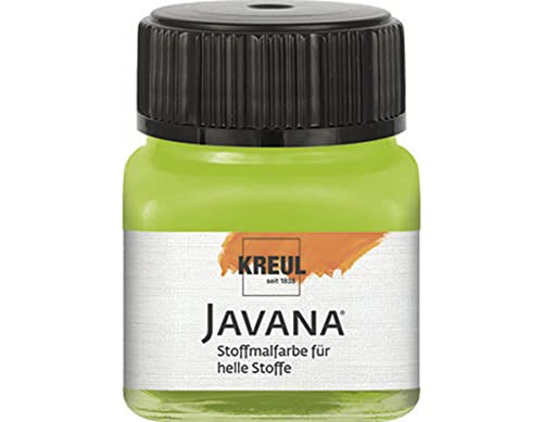 KREUL 90913 - Javana Stoffmalfarbe für helle Stoffe, 20 ml Glas in maigrün, geschmeidige Farbe auf Wasserbasis mit cremigem Charakter, dringt fasertief ein, waschecht nach Fixierung KREUL 90913 - Javana Stoffmalfarbe für helle Stoffe, 20 ml Glas in maigrün, geschmeidige Farbe auf Wasserbasis mit cremigem Charakter, dringt fasertief ein, waschecht nach Fixierung von Kreul