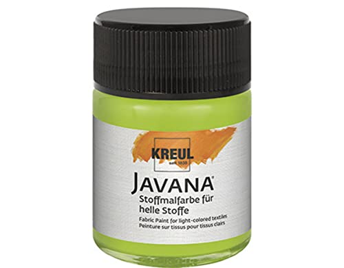 KREUL 91913 - Javana Stoffmalfarbe für helle Stoffe, 50 ml Glas in maigrün, geschmeidige Farbe auf Wasserbasis mit cremigem Charakter, dringt fasertief ein, waschecht nach Fixierung KREUL 91913 - Javana Stoffmalfarbe für helle Stoffe, 50 ml Glas in maigrün, geschmeidige Farbe auf Wasserbasis mit cremigem Charakter, dringt fasertief ein, waschecht nach Fixierung von Kreul