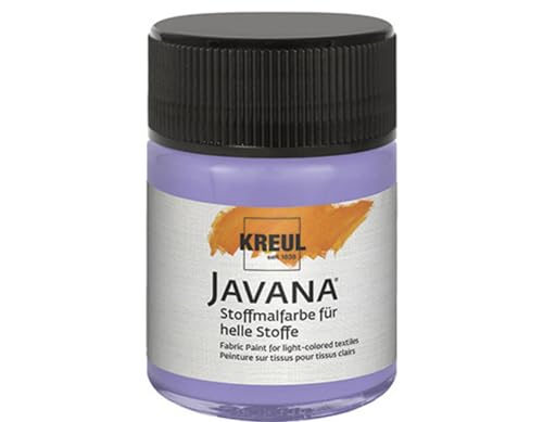 KREUL 91949 - Textilfarbe, transparent, Lavendel, 50 ml, Javana Tex von Kreul