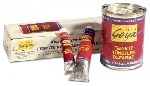 Kreul 33508 - Solo Goya Feinste Künstlerölfarbe, goldocker 55 ml Tube, buttrig vermalbar, cremige Konsistenz, glänzend auftrocknend mit hervorragender Leuchtkraft von Kreul
