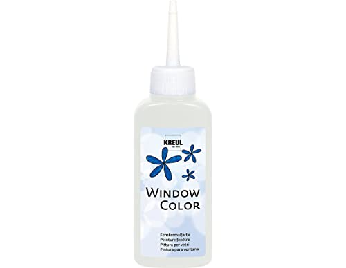 KREUL 42702 - Window Color schneeweiß 80 ml, Fenstermalfarbe auf Wasserbasis, mit strukturierter Oberfläche, für Glas, Spiegel, Fliesen und andere glatte Flächen KREUL 42702 - Window Color schneeweiß 80 ml, Fenstermalfarbe auf Wasserbasis, mit strukturierter Oberfläche, für Glas, Spiegel, Fliesen und andere glatte Flächen von Kreul
