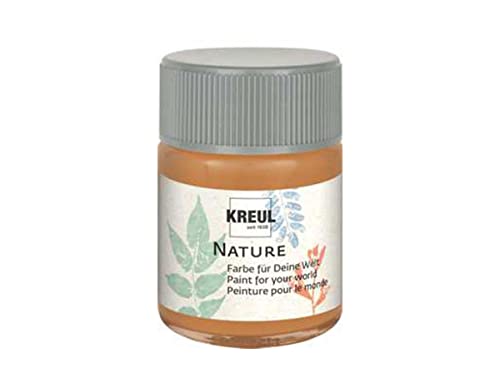 KREUL 49430 - Nature Lehmerde im 50 ml Glas, wasserbasierte Farbe, aus nachhaltigen, natürlichen Rohstoffen, cremig, schnelltrocknend und lichtecht, für zahlreiche Untergründe von Kreul