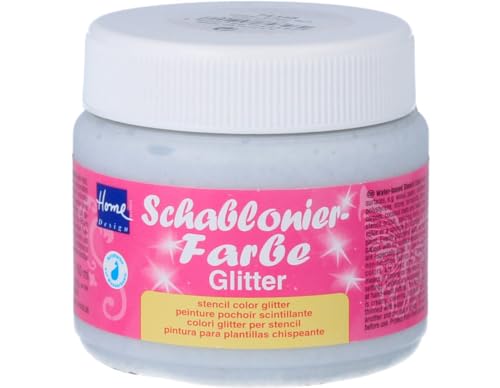 Kreul 74348 - Schablonierfarbe Glitter-Silber fein, 150 ml Kreul 74348 - Schablonierfarbe Glitter-Silber fein, 150 ml von Kreul