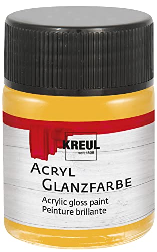 KREUL Acryl Glanzfarbe, 50 ml, metallic Gold von Kreul