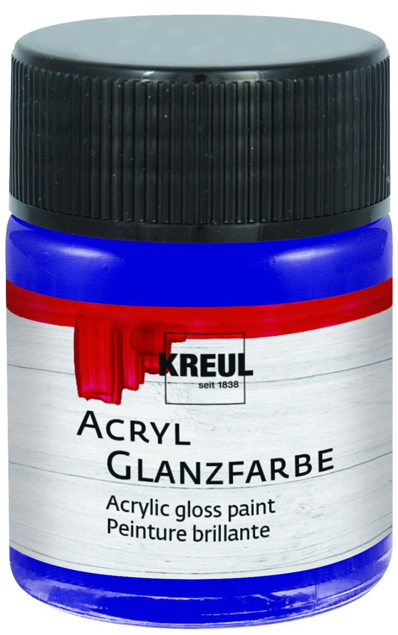 Kreul Acryl Glanzfarbe dunkelblau 50 ml Kreul Acryl Glanzfarbe dunkelblau 50 ml von Kreul