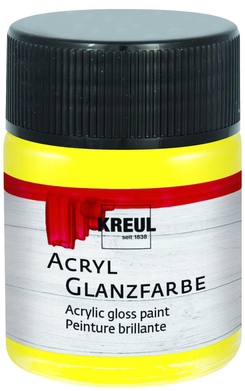 Kreul Acryl Glanzfarbe gelb 50 ml von Kreul