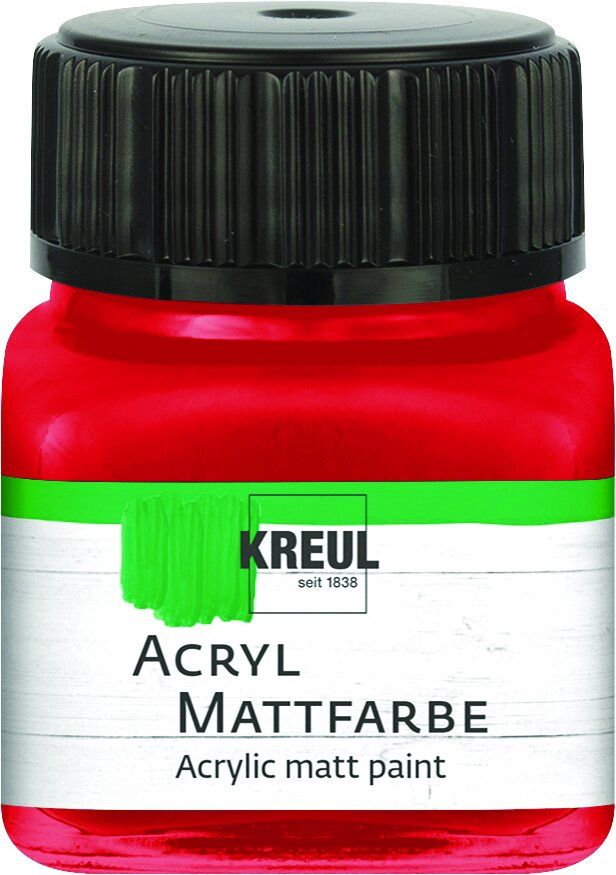 Kreul Acryl Mattfarbe dunkelrot 20 ml von Kreul