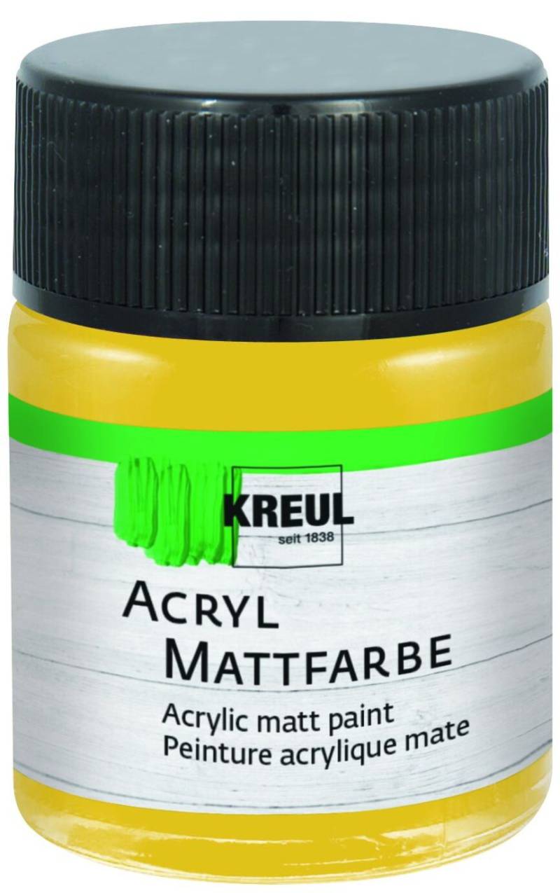 Kreul Acryl Mattfarbe gold 50 ml von Kreul