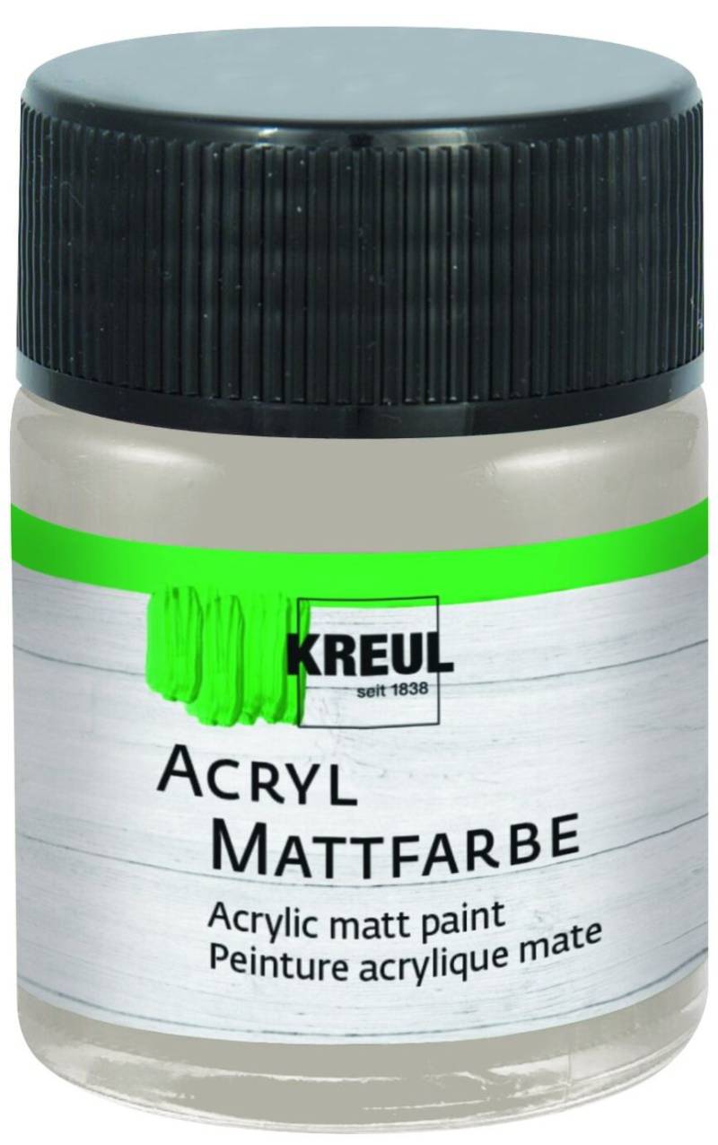 Kreul Acryl Mattfarbe silber 50 ml von Kreul