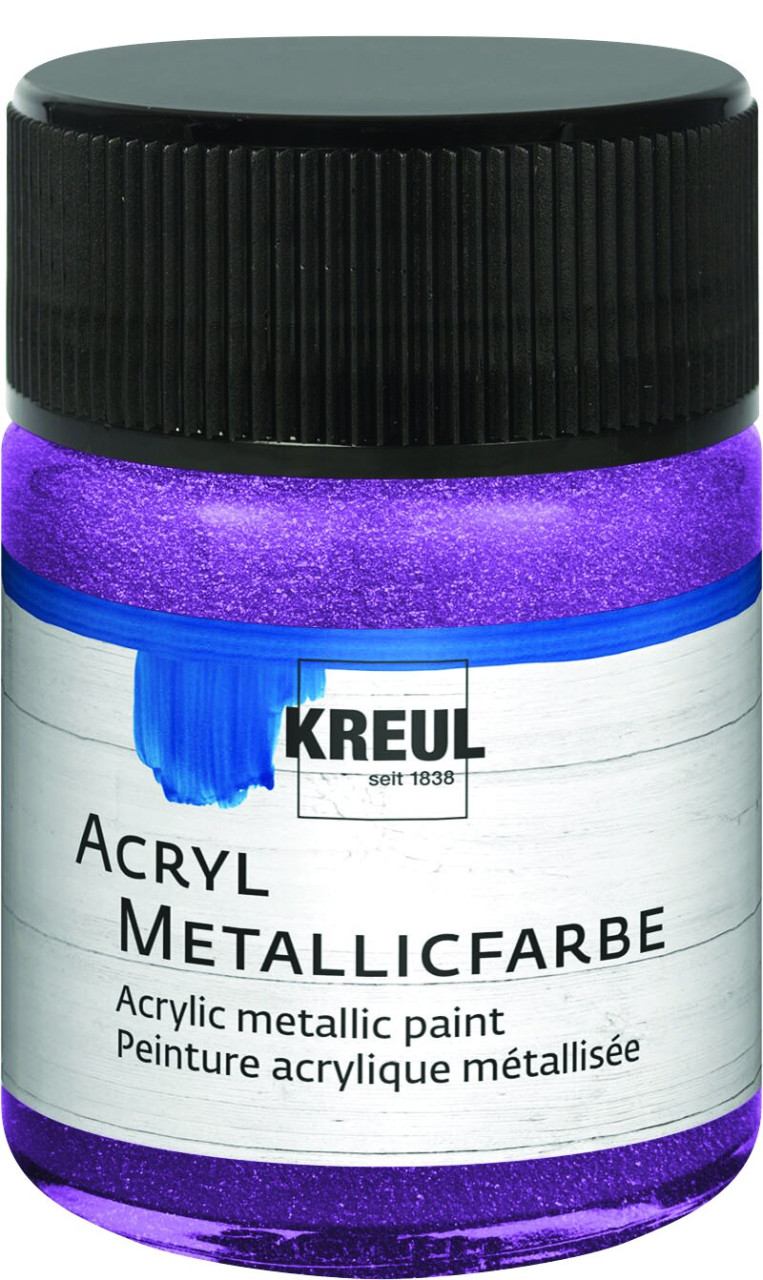 Kreul Acryl Metallicfarbe flieder 50 ml von Kreul